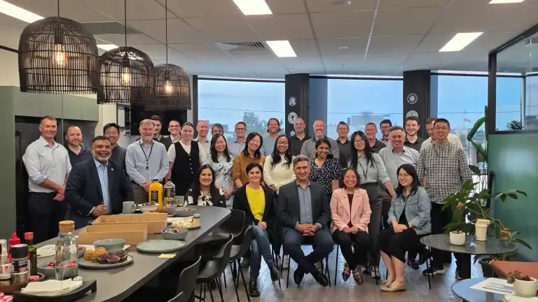 Executive Vice President of the Geospatial sector traveled from the US to visit the team in Melbourne.