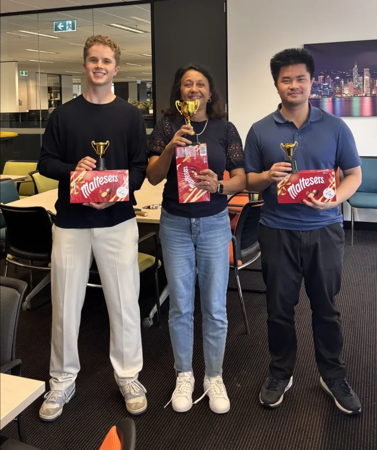 Hall Chadwick Table Tennis Competition Champions